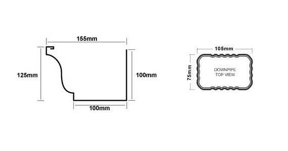 150 mm Gutter specifications